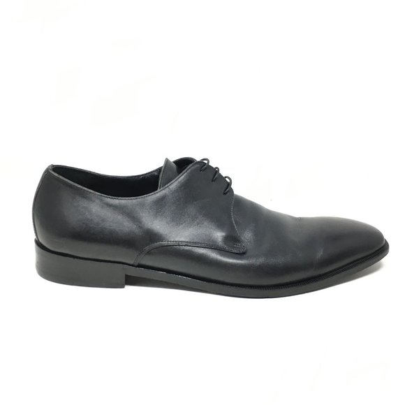 Men\'s Ermenegildo Zegna Oxfords Dress Shoes Size 13 Black Leather Plain Toe main image 4